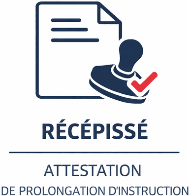 Récépissé / Attestation de prolongation d'instruction