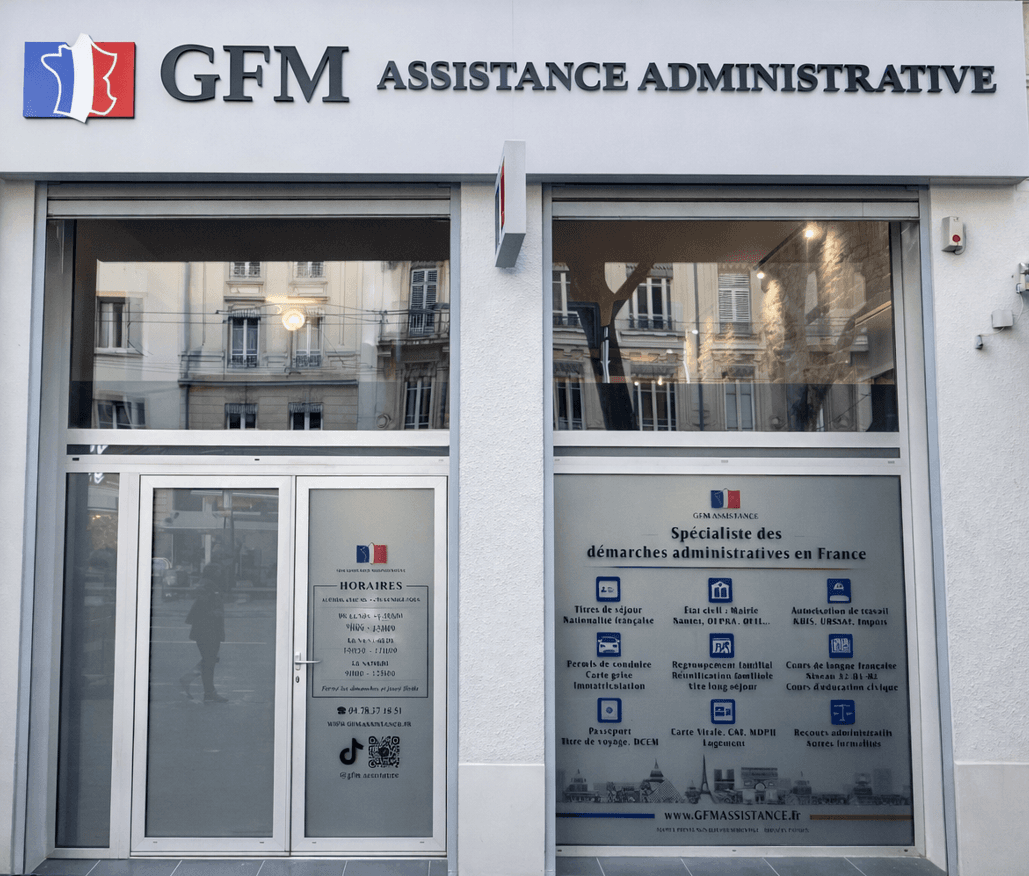 Façade de l'agence GFM Assistance Administrative