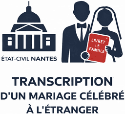 Transcription d'un mariage au service central d'état civil de Nantes